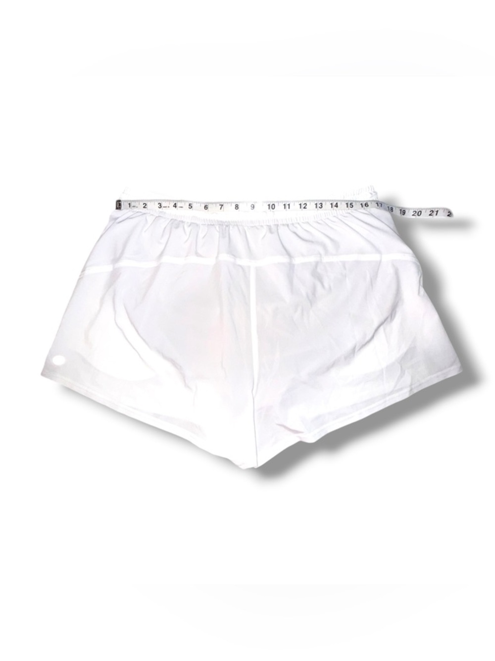NWT LULULEMON 3" Pace Rival High-rise Shorts - White Size 14 - Picture 7 of 9